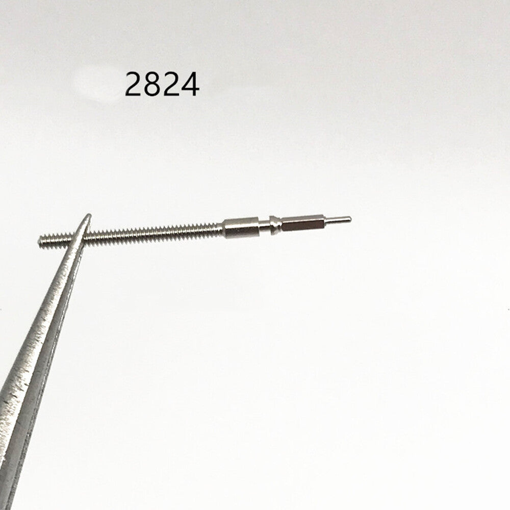 1. Set of 10 generic watch winding stems compatible with Shanghai 2824-2 movement for precise repairs.  