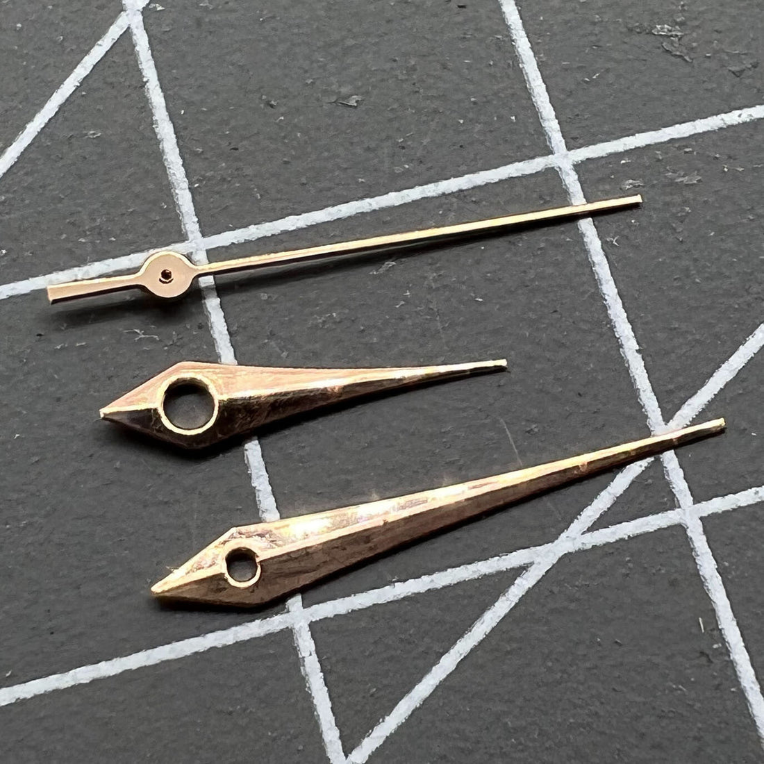 Set of 2 Rose Gold Hands 12.5mm for Miyota 2315, 2035, 2036 watch movements by [Brand Name]