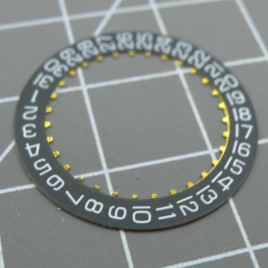 Datumsscheibe black watch date discs 2-piece set compatible with ETA2824-2 2892 movements by Datumsscheibe