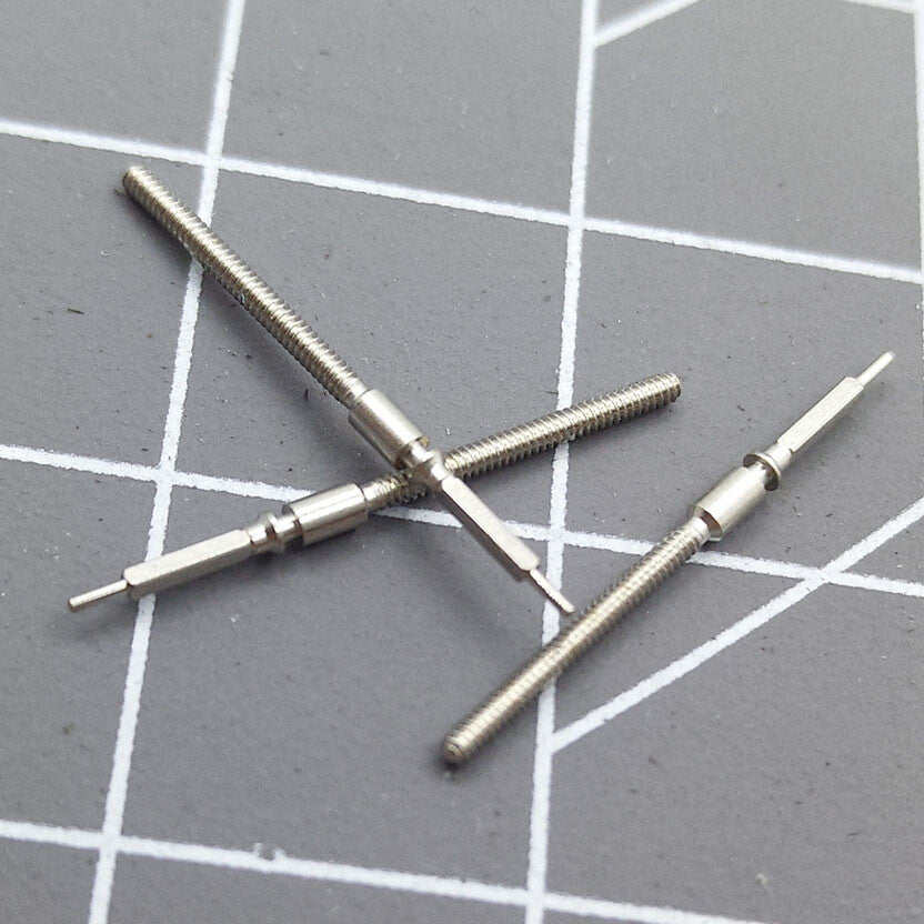 Set of 3 Seagull ST25 watch winding stems compatible with ST25 2503, 2504, 2505 movements for precise repairs.
