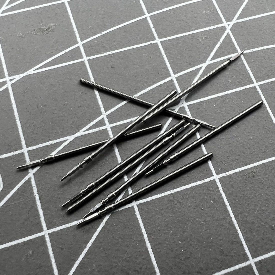 Generic watch winding stem compatible with 5Y30 and 5Y20 movements for precise time adjustment.