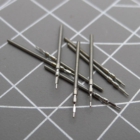 Set of 5 watch winding stems compatible with Miyota 2005 2105 2305 2350 movements for precise repairs.
