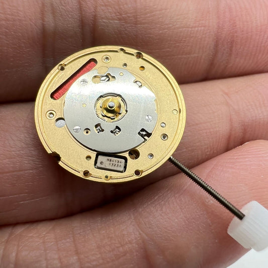 ETA E61.031 watch dial with quartz 2 hands Swiss movement, precision timekeeping accessory.
