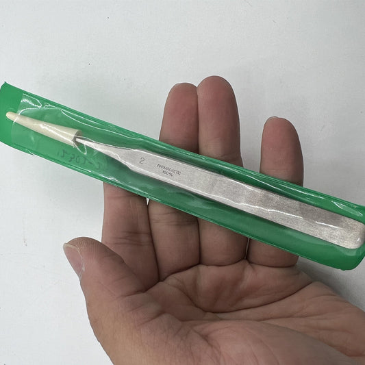 Horotec MSA12.302-2 antimagnetic tweezer for precise watch component handling and assembly.