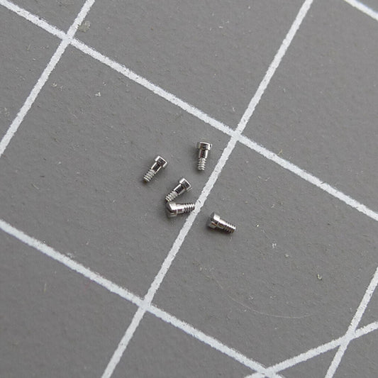 Set of 3 RLX 3135-5452 screws for hairspring bridle replacement in watch movements.