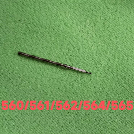 Watch winding stem for Omega 560 series, durable spare part for precise time adjustment.