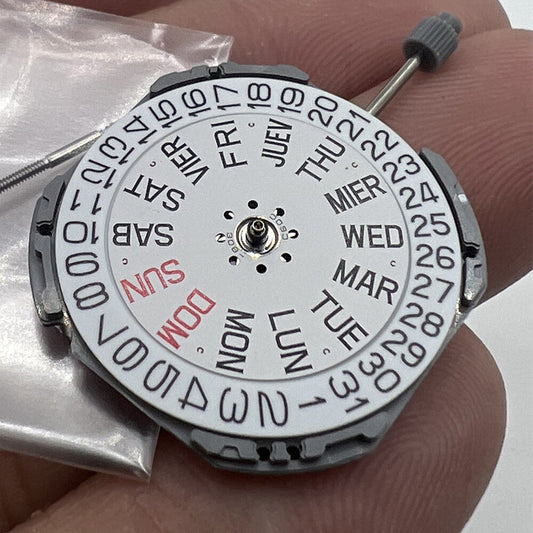 Miyota GR02 Japan quartz watch movement, replacement for 1S13, precise timekeeping mechanism.