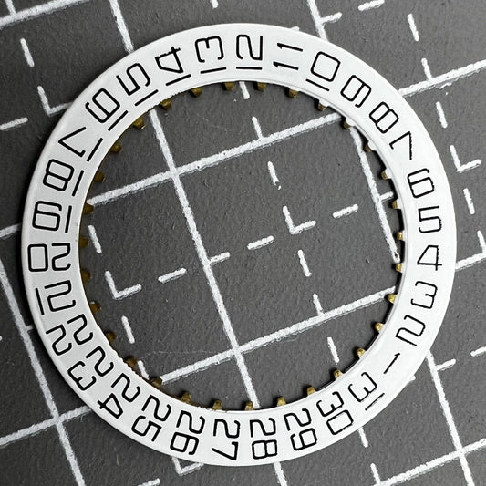 Swiss White Date Disk Wheel with Square Font for ETA2824 Watch Movement by ETA