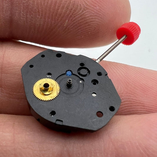 ETA 802.101 Swiss made quartz watch movement with 3 hands for precise timekeeping in watch repairs.