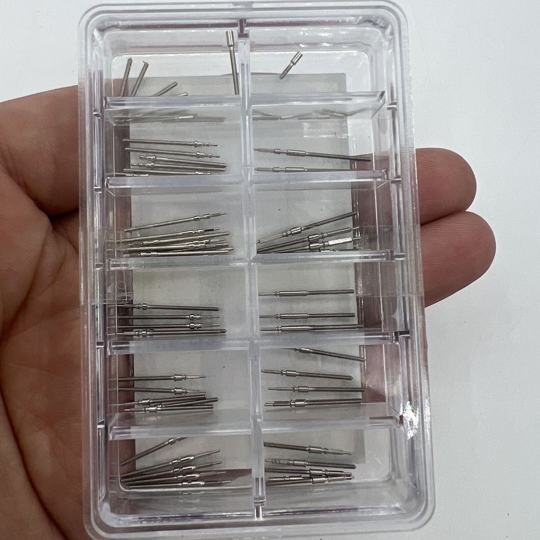 Multi size watch winding stems compatible with 2824, 2836, 2892, and other models.