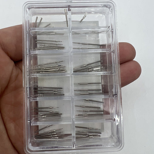 Multi size watch winding stems compatible with 2824, 2836, 2892, and other models.