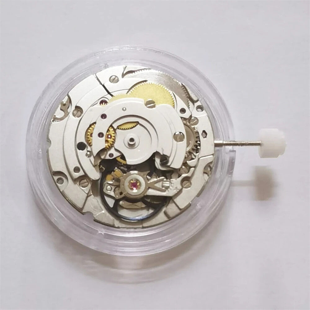China Made 2824 automatic mechanical watch with black balance wheel and 3 hands for precise timekeeping