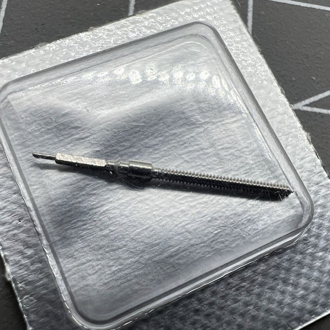 Original Swiss Made watch stem for ETA C01.211 movement, precise replacement by brand #4107.