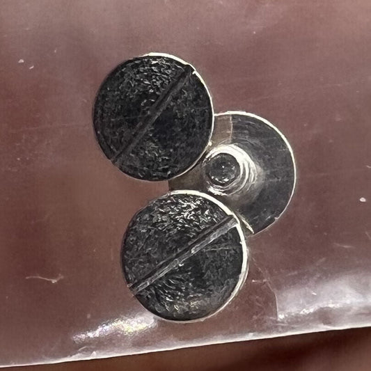 Close-up of Rotor Oscillating Weight Screws for 7009 7S26#570S watch movement, compatible generic parts.