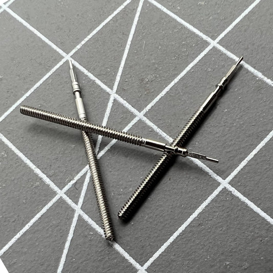 Replacement winding stem for Miyota JS00 JS20 watch movement, precise fit for smooth time adjustment.