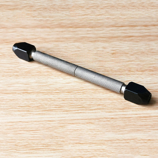 Steel double square headed pin vice for watchmaker precision tasks, 12cm, China Made brand quality.
