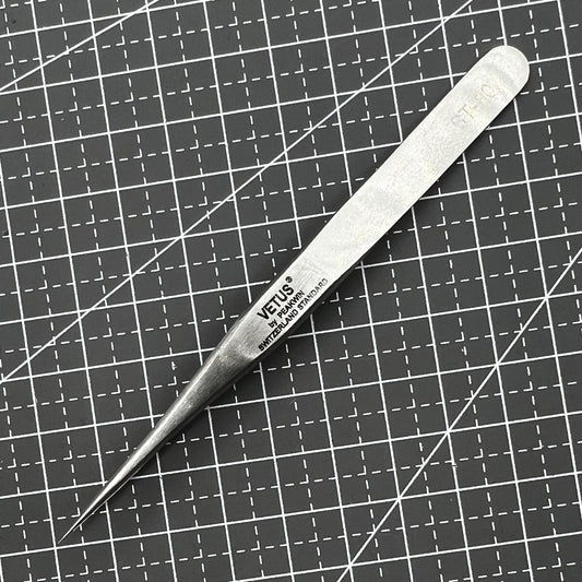 ST10 Antimagnetic Superhard Stainless Steel Tweezer for Precision Watch Repair