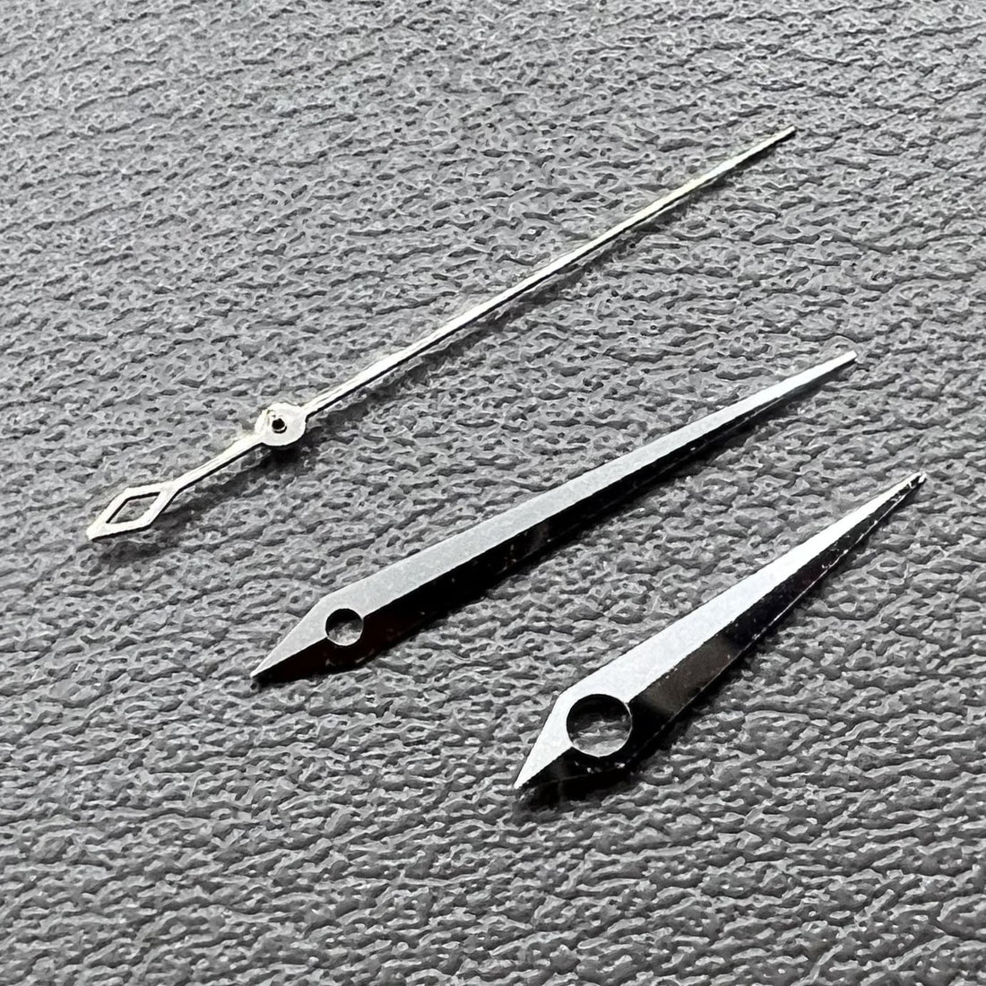 2-piece set silver rhombus hands 15mm for NH35 36 38 72 70 watch movements by [Brand Name]