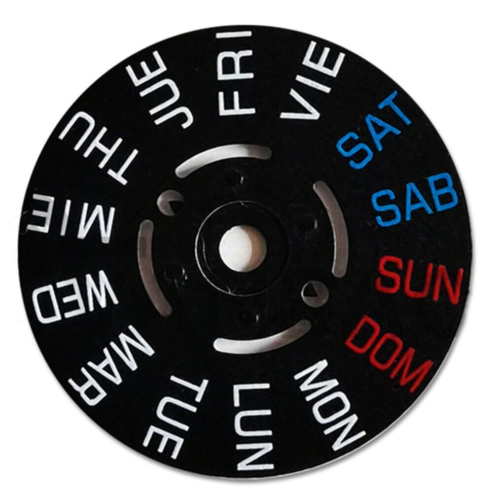 Enhance Your Watch with English Week Disk Wheel for NH35/NH36 Movement