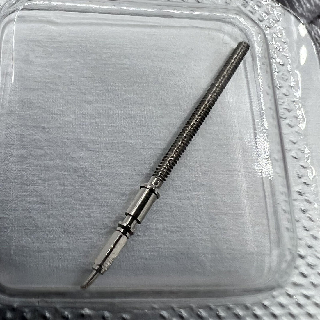 Swiss Made Original watch winding stems for ETA C07.111 movement, precision fit and reliable performance.