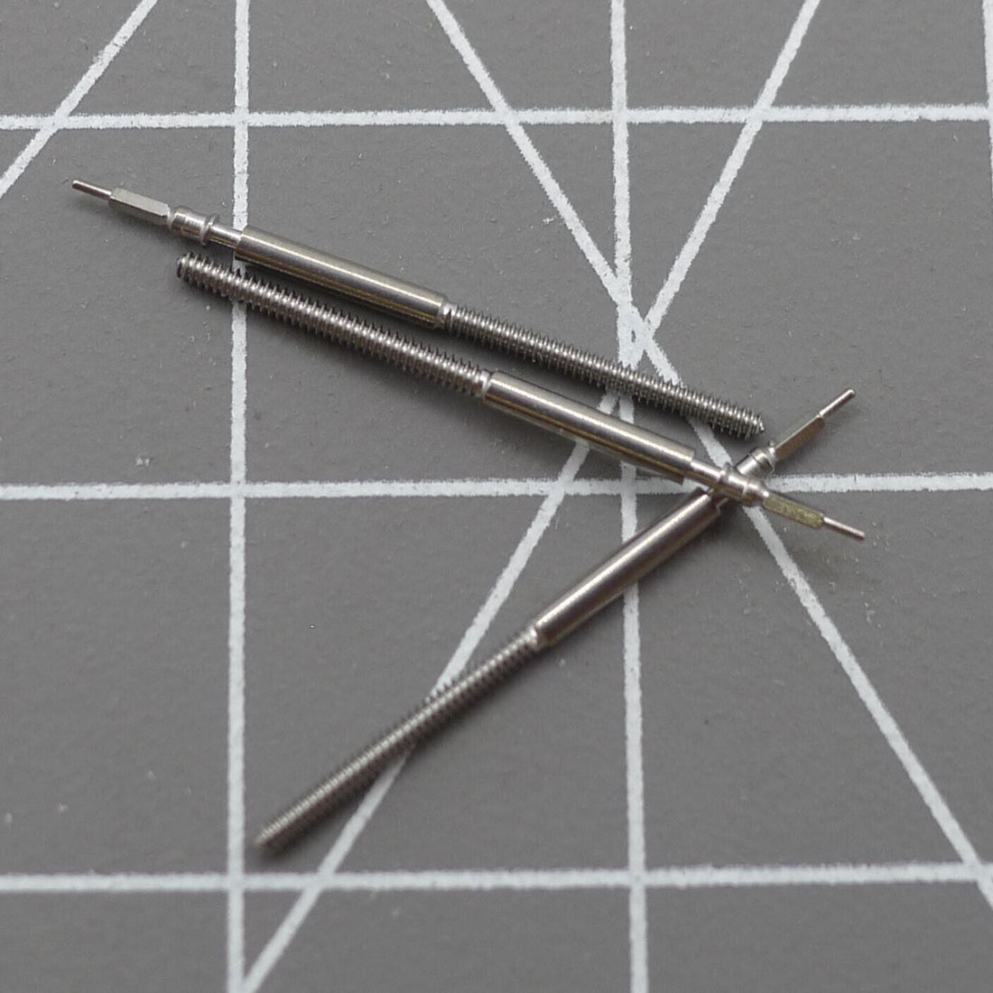 Set of 3 Miyota watch winding stems, compatible with 0S10, 0S20, 0S60 movements for repairs.