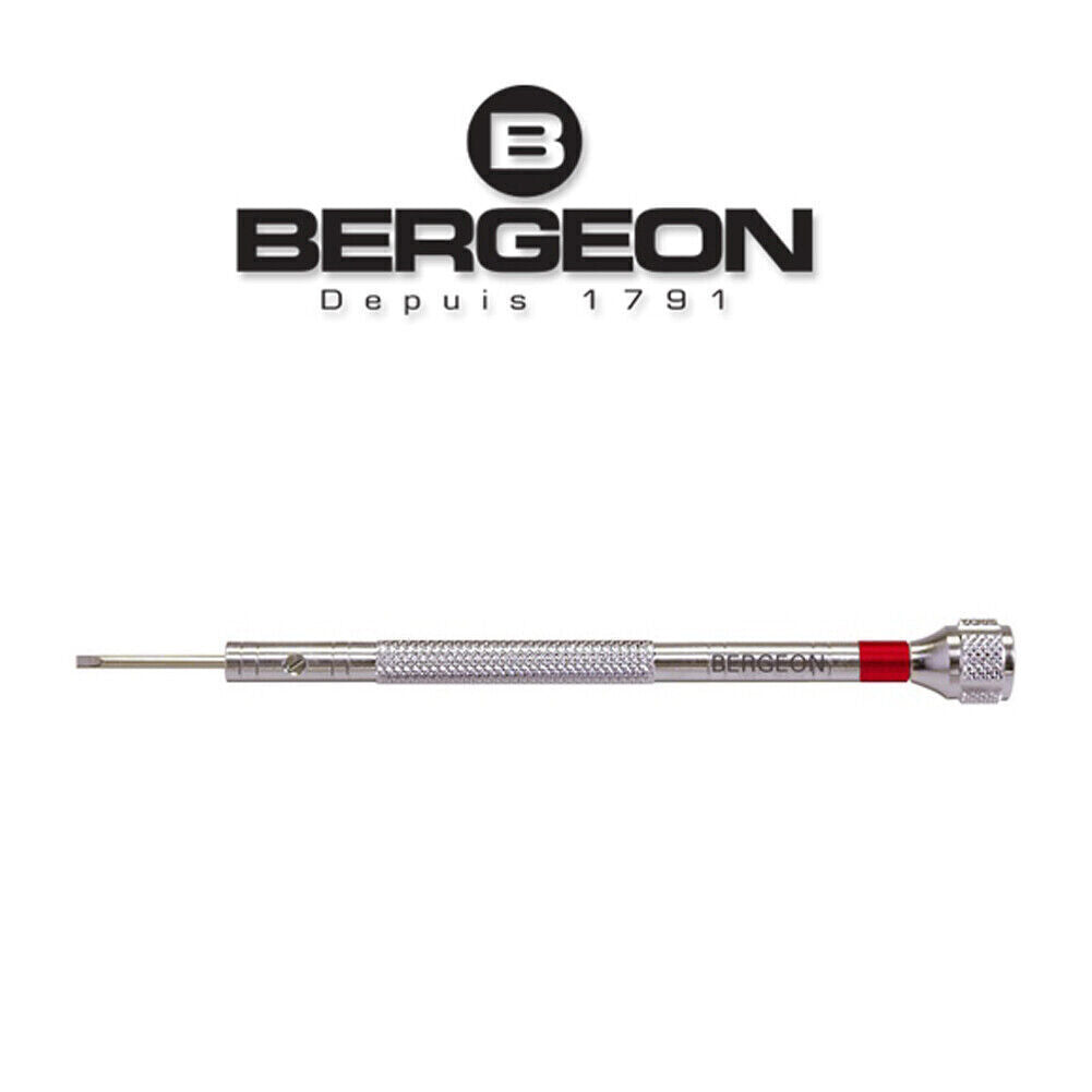 Bergeon 30080-3 0.80mm precision screwdriver for watch repair and accessory adjustments