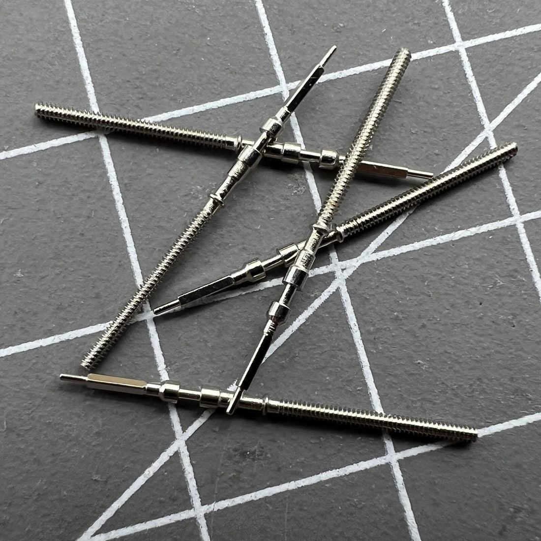 Generic watch winding stem for Orient 46941 46943 movement, precise fit for watch repair.