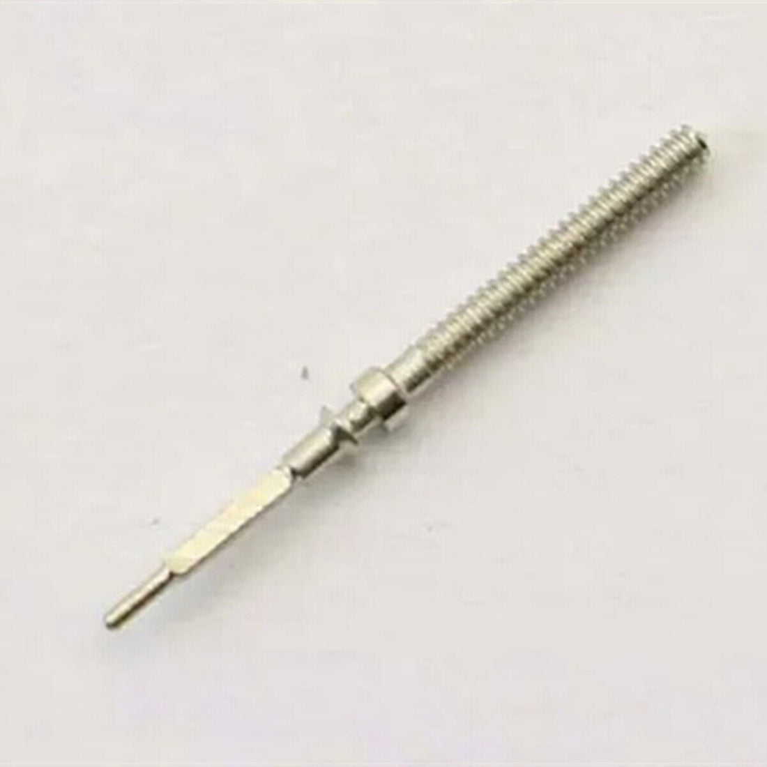 Watch winding stem for 55841 55840 movements, durable replacement part.