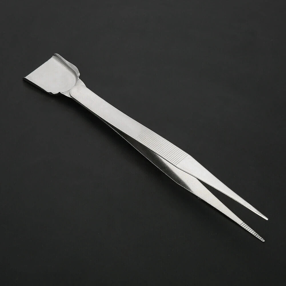Precision Jewelry Diamond Tweezers with Scoop Shovel for Handling Stones and Gem Beads