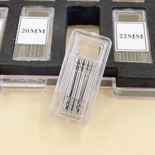 110pcs RLX style spring bars assortment, 1.78mm diameter, perfect for watch repair and replacement.