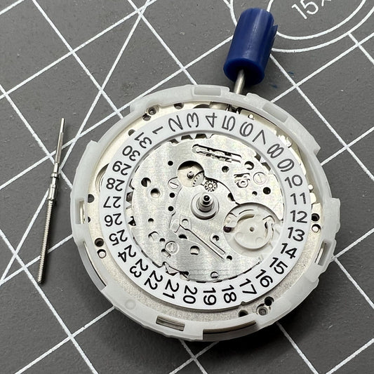 Japan Epson YN55 watch movement with mechanical single calendar, ideal for precise timekeeping in watch accessories.