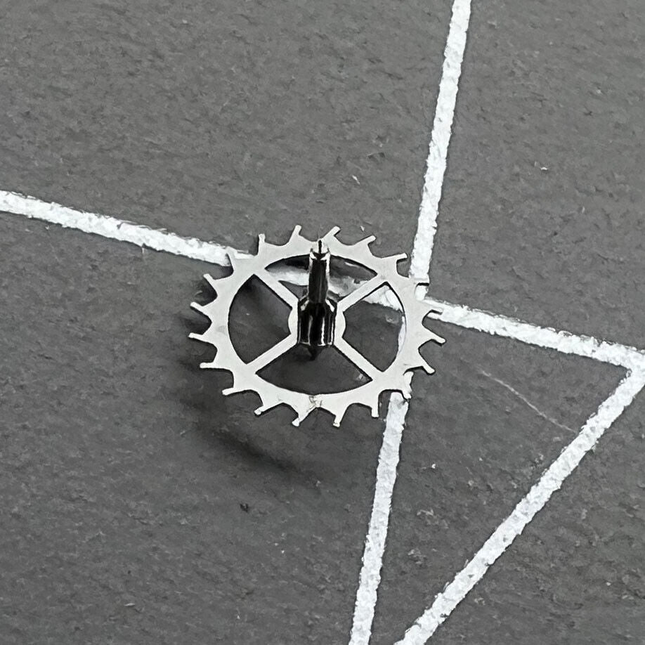 Escape wheel for Dandong 7750 watch movement replacement, precision gear for timepiece repair.