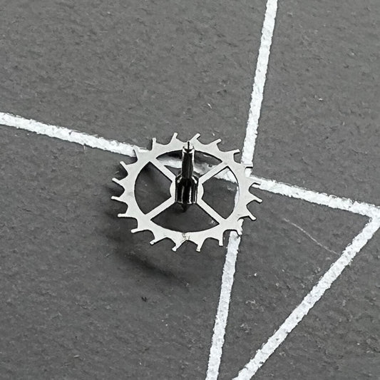 Escape wheel for Dandong 7750 watch movement replacement, precision gear for timepiece repair.