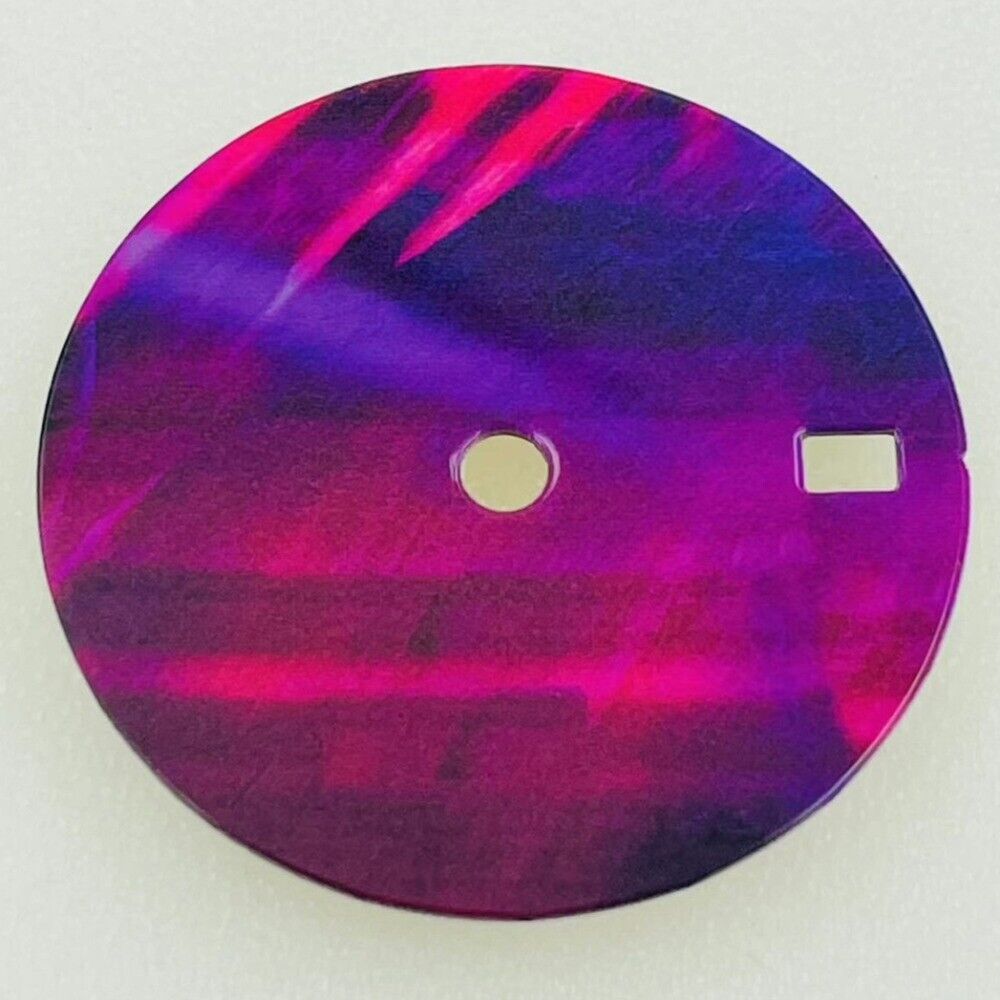 28.5mm Gradient pink-purple enamel copper watch dial for NH34 NH35 automatic movement
