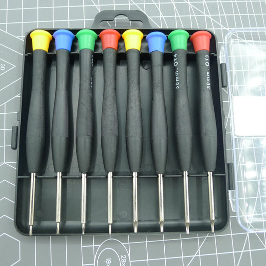 1. 8-piece screwdriver set for electronic watches and jewelry repair  