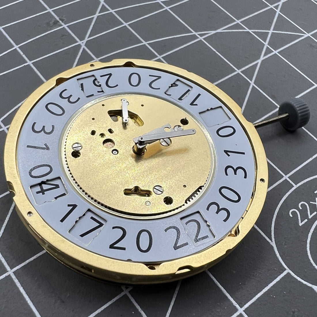 Swiss Ronda 8040N quartz watch movement for precise timekeeping in luxury watches.
