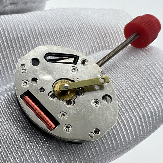 Swiss Made ETA 980.005 quartz movement with 2 hands, original watch accessory for precise timekeeping.