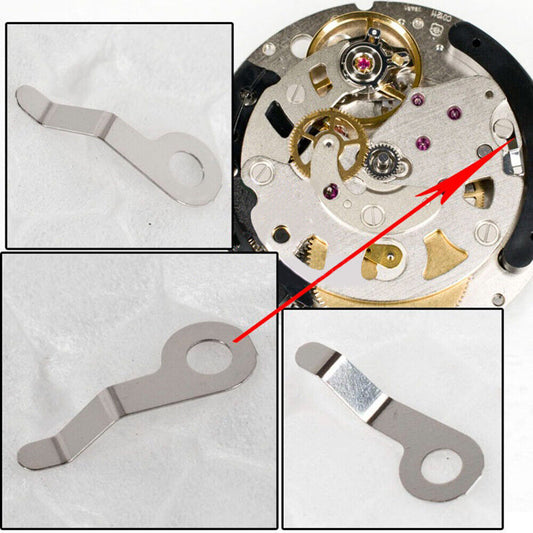 Set of 3 Small Splinter V8 watch parts for ETA C01.211 movement, precision watch accessory.