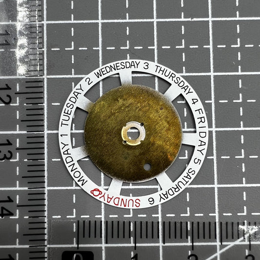 Golden Week Datumsuhr disc compatible with ETA 2834 2836 2846 watch movements, precise date display.