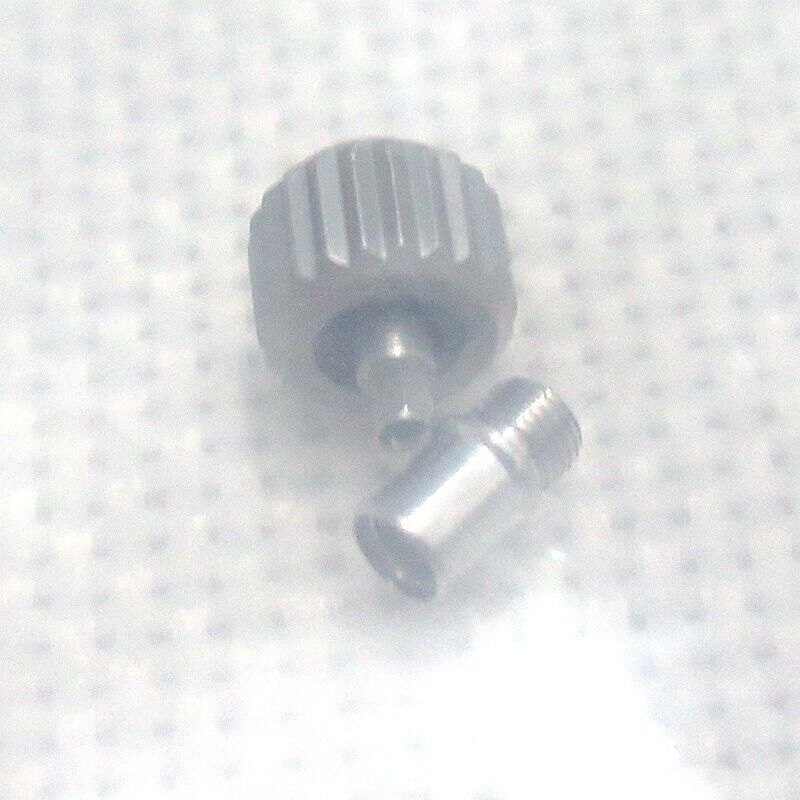 Titanium grey screwed watch crown for Seamaster 300 cases, compatible with 231.20 model, durable accessory.