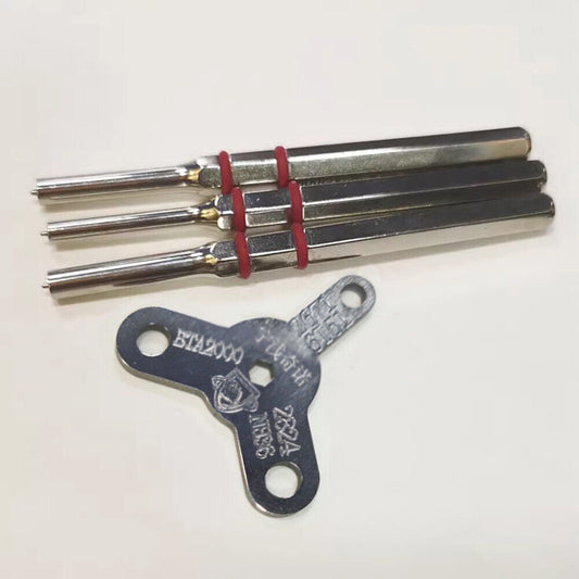 Rotor oscillating weight ball bearing remover tool for ETA2824 and NH36 watch movements.