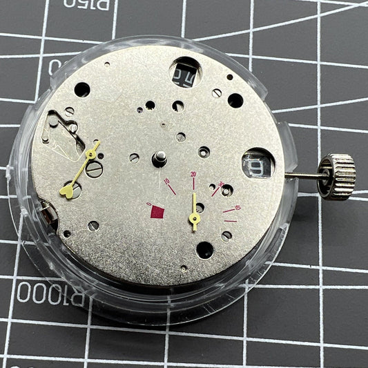 Seagull TY2530 mechanical automatic date disk replacement with black dial for watch accessories.