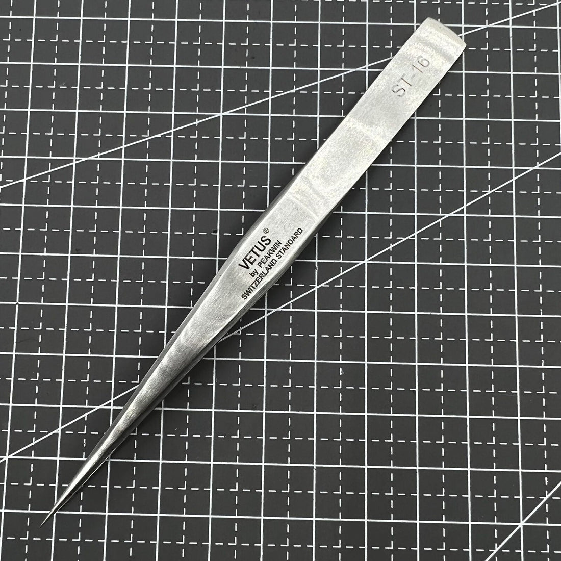 ST16 Antimagnetic Tweezer made of superhard anti-acid stainless steel for precise watch accessory handling.