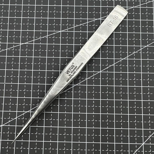 ST16 Antimagnetic Tweezer made of superhard anti-acid stainless steel for precise watch accessory handling.