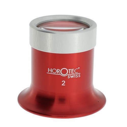 Horotec MSA00.032-2 5.0x eyeglass with screwed aluminum bezel for precise watch repair tasks
