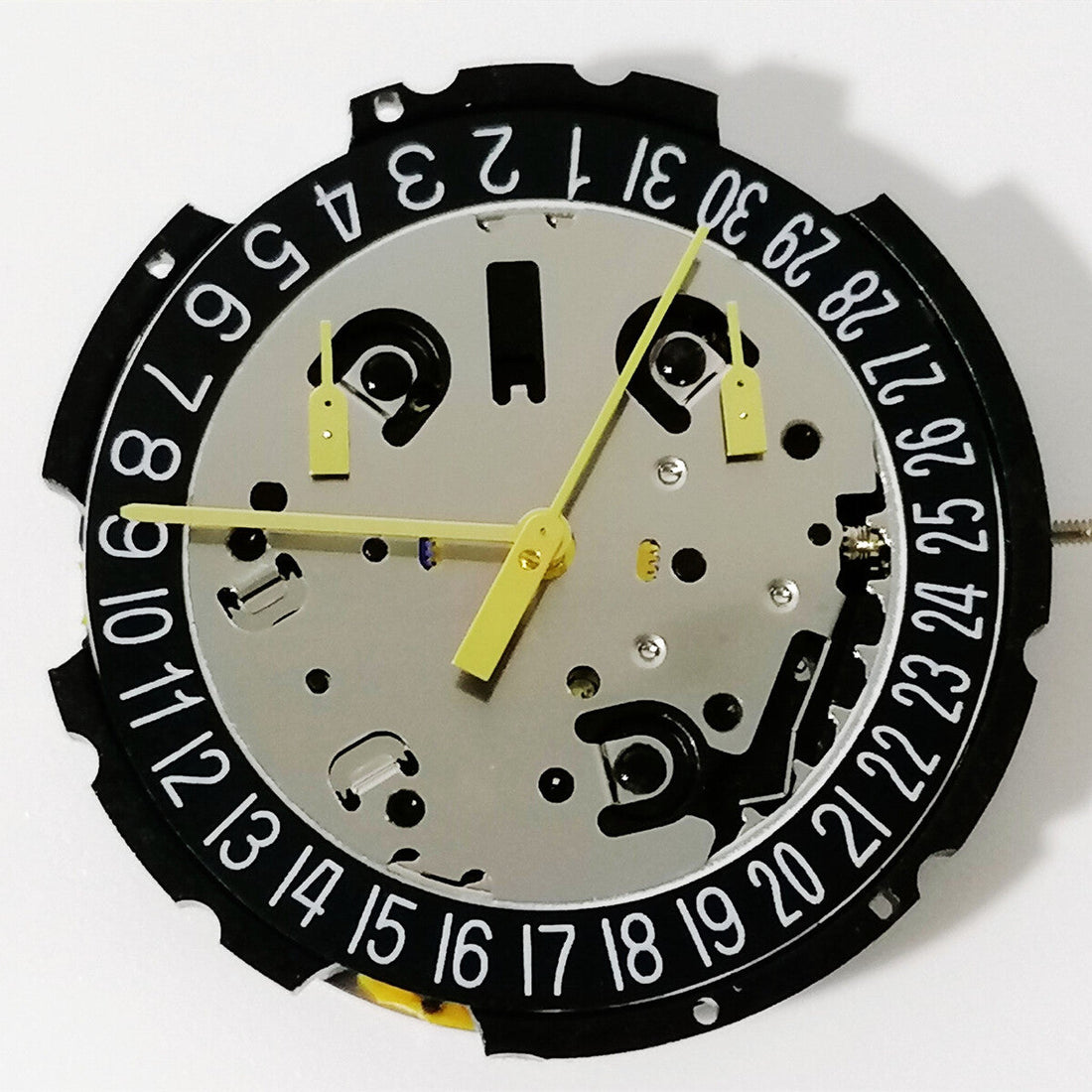 ETA G10.212 Swiss quartz watch movement with 3 hands and date display at 6 o?clock by ETA.