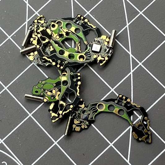 1. Generic 3-piece circuit board set for Miyota FS00 quartz watch movement.  