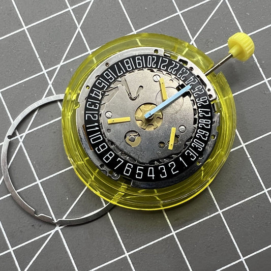 1. ISA 8171 Swiss silver watch featuring precise quartz movement and sleek six-hand design.  