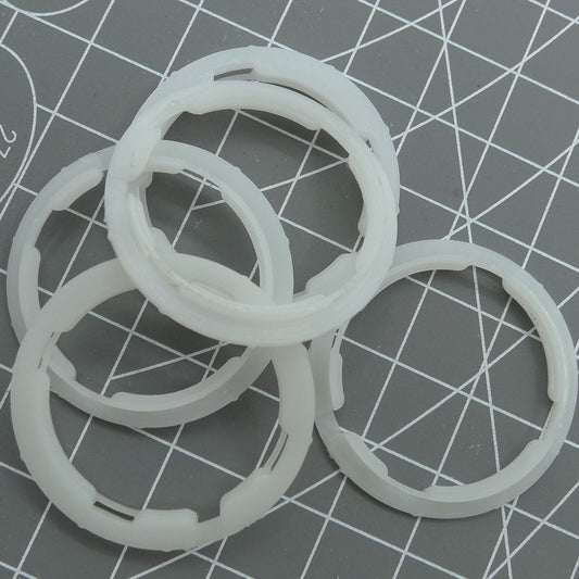 Set of 3 3.9mm plastic spacer rings for ETA 2824/2836 watch movements.