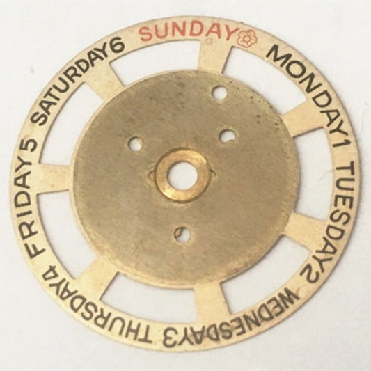Golden Week disk date wheel for ETA 2834/2836/2846 watch movements, generic replacement part